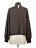 Shein 100% Polyester Paisley Brown Long Sleeve Blouse Size 4 - photo 2