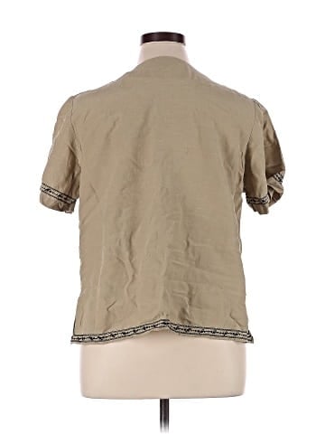 DressBarn Short Sleeve Silk Top (view 2)