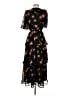 Lost + Wander 100% Polyester Floral Black Cocktail Dress Size S - photo 2