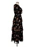 Lost + Wander 100% Polyester Floral Black Cocktail Dress Size S - photo 4