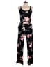 Unbranded Floral Black Jumpsuit Size L - photo 1