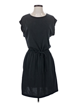 lou and grey black dress Lou & Grey Mixed Media Black Racerback Dress Sz XS
