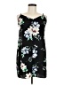 Primark 100% Polyester Floral Black Casual Dress Size 8 - photo 1