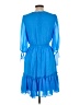 Taylor 100% Polyester Blue Casual Dress Size 12 - photo 2