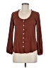 Left Coast by Dolan 100% Polyester Brown 3/4 Sleeve Blouse Size XS - photo 1