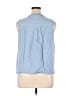 Single Thread 100% Lyocell Blue Sleeveless Button-Down Shirt Size XL - photo 2