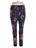 Lularoe Floral Blue Casual Pants Size 2X (TC2) - photo 1