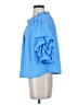 Yana K 100% Polyester Blue 3/4 Sleeve Blouse Size S - photo 5