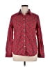 Talbots 100% Cotton Paisley Red Long Sleeve Button-Down Shirt Size 14 - photo 1
