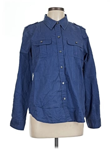 Liz Claiborne Long Sleeve Button-Down Shirt (view 1)