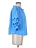 Yana K 100% Polyester Blue 3/4 Sleeve Blouse Size S - photo 4