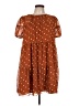 Blu Pepper 100% Polyester Polka Dots Brown Casual Dress Size L - photo 1