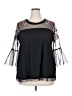 Torrid 100% Polyamide Black 3/4 Sleeve Blouse Size 2X Plus (2) - photo 1