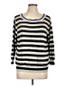 Joseph A. Stripes Gray Pullover Sweater Size L - photo 1