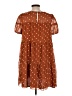 Blu Pepper 100% Polyester Polka Dots Brown Casual Dress Size L - photo 2