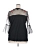Torrid 100% Polyamide Black 3/4 Sleeve Blouse Size 2X Plus (2) - photo 2