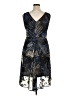 DKNY 100% Polyester Graphic Blue Cocktail Dress Size 14 - photo 2