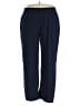 NY Collection Solid Blue Casual Pants Size 3X - photo 1