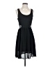 Lush 100% Polyester Solid Black Casual Dress Size S - photo 1