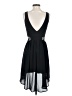 Lush 100% Polyester Solid Black Casual Dress Size S - photo 2