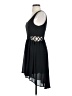 Lush 100% Polyester Solid Black Casual Dress Size S - photo 5