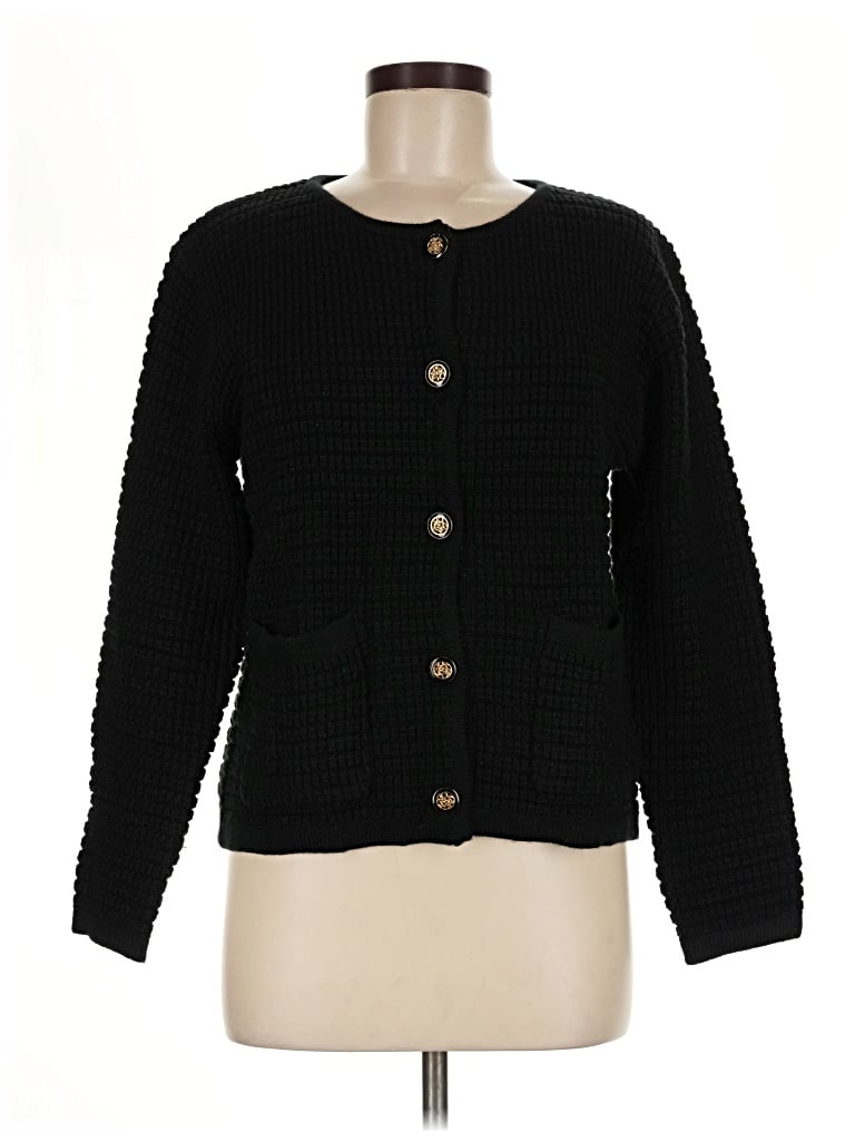 Pre-owned Prettygarden Cardigan Sweater In Black