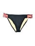 L Space Chevron-herringbone Gold Blue Swimsuit Bottoms Size L - photo 1
