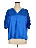 Unbranded Blue Short Sleeve Blouse Size XL - photo 1