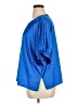 Unbranded Blue Short Sleeve Blouse Size XL - photo 5
