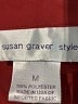 Susan Graver 100% Polyester Burgundy Long Sleeve Blouse Size M - photo 7