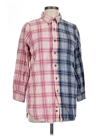 Urban Renewal 3/4 Sleeve Button-Down Shirt (view 1)