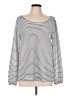 Ann Taylor LOFT Silver Long Sleeve Top Size L - photo 1