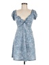 Timing Paisley Blue Cocktail Dress Size M - photo 1