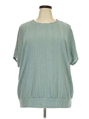 BLOOMCHIC Short Sleeve Blouse (view 1)
