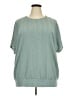 BLOOMCHIC Teal Short Sleeve Blouse Size 18 - 20 - photo 1