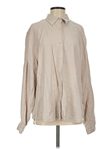 The Frankie Shop Long Sleeve Button-Down Shirt (view 1)