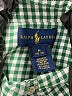 Ralph Lauren Checkered-gingham Green Long Sleeve Button-Down Shirt Size 10 - photo 3