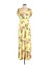 IMAN Tropical Yellow Casual Dress Size L (tall) - photo 1