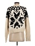 Pilcro Print Ivory Pullover Sweater Size XS - photo 2