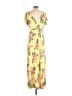 IMAN Tropical Yellow Casual Dress Size L (tall) - photo 2