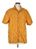 Old Navy Orange Short Sleeve Button-Down Shirt Size L - photo 1