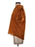 Point Sur 100% Polyester Orange Short Sleeve Blouse Size S - photo 5