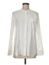 Theory Ivory Long Sleeve Button-Down Shirt Size M - photo 1