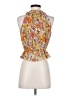 Veronica Beard 100% Silk Orange Sleeveless Silk Top Size 0 - photo 2