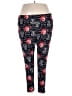 Terra & Sky Print Black Active Pants Size 2X - photo 1