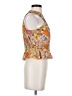 Veronica Beard 100% Silk Orange Sleeveless Silk Top Size 0 - photo 4