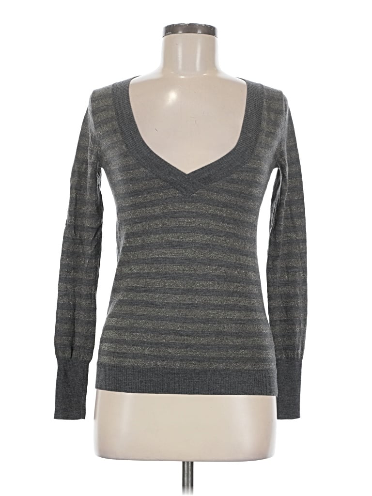 Club Monaco Wool Pullover Sweater: Gray Sweaters & Sweatshirts - Size Medium