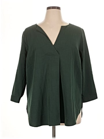 ELOQUII 3/4 Sleeve Blouse (view 1)