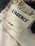L'Agence 100% Polyester Tweed Ivory Gold Blazer Size 12 - photo 6