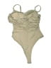 JLUXLABEL Solid Tan Bodysuit Size L - photo 2